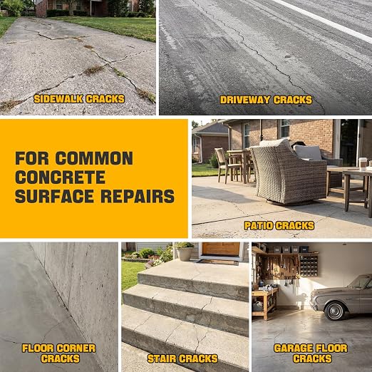 Concrete Crack Filler 3-Pack Oil-Based Self-Leveling Concrete Sealant Gray | - Image 5