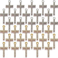 Zirconia Crystal Rhinestone Cross Charms for Jewelry Making Bracelet Necklace Choke Earring Pendant Key Chain Craft Supplies DIY Accessories