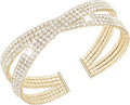 Suyi Rhinestone Bracelet Multilayer Gold Cuff Bracelet for Women Crystal Braidal Bracelets