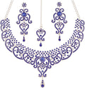 Touchstone Indian jewelry set for women bollywood gold jewellery wedding outfits necklace sets earrings bridal maang tikka fancy costume girls big desi accessories rhinestone in gold or silver tone