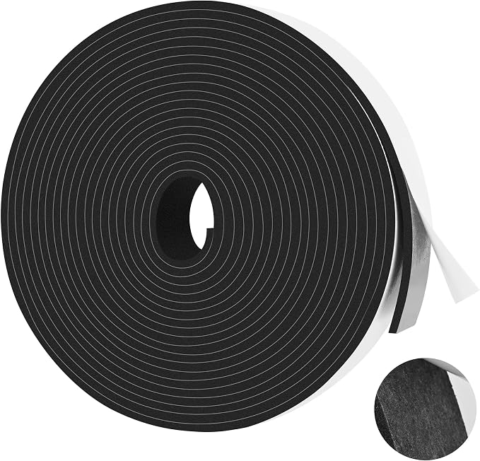 20Ft Foam Tape Self Adhesive Seal Strip 1In x 1/8In x 20Ft Each Roll by MYFAMIREA