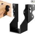 50 Pcs 2x4 Joist Hangers Black, 18 Gauge Face Mount Joist Hangers 2x4 Deck by Herbert-fty