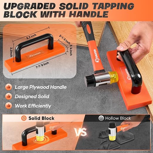 Saker Laminate Flooring Tools, 107-Piece Wood Flooring Installation Kit - Image 4