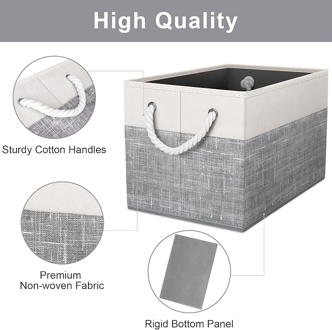 Storage Bins 6-Pack, Foldable Storage Baskets - Image 4