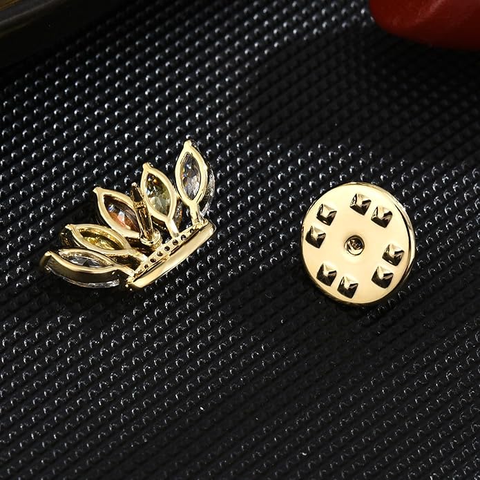 Pearl Flower Brooch for Women - Gold Plated Pearl Flower Pin Rhinestone Buttons Lapel Pin Jewelry - Valentine's Day Gift