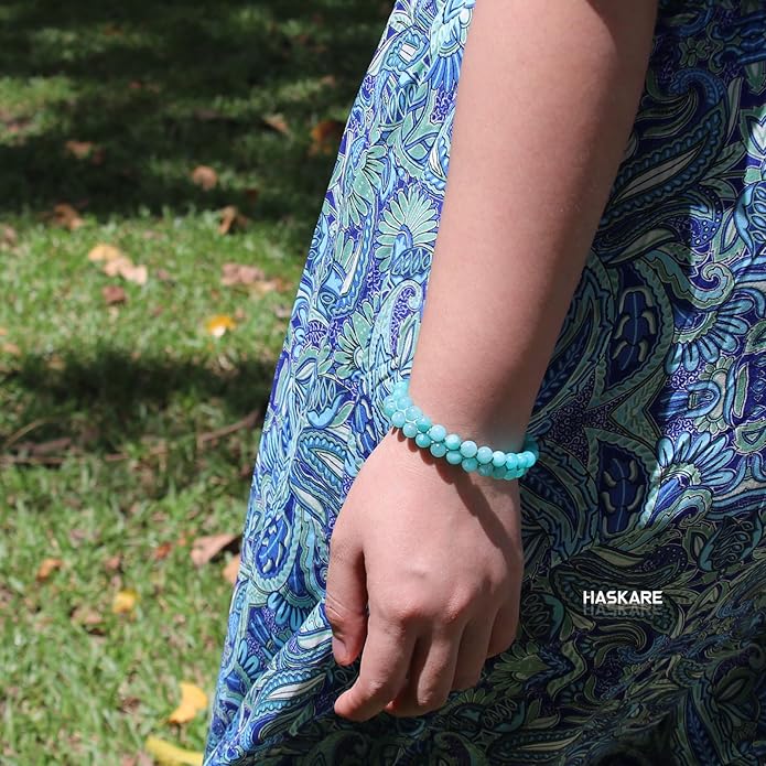 HASKARE Real Crystal Bracelet Women Valentine Day Gift for Her, Real Malachite Handmade Bracelets Gift for Mom from Daughter, Premium Gemstone Protection Gift for Women Healing Anxiety Relief