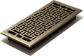 Decor Grates AJH614-A Oriental Floor Register, 6x14 Inches, Antique Brass Finish by DecorGrates