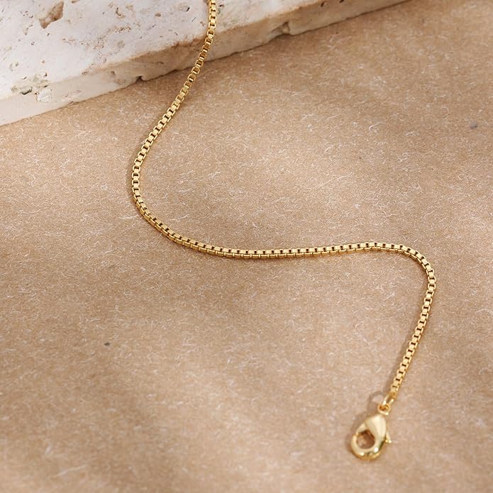 SLOONG Valentines Day Gifts for Her Gold Pearl Bracelets, 18K Real Gold Plated Dainty Stackable Snake Chain CZ Heart Pendant Bracelets, Layered Waterproof Jewelry Gift for Women Adjustable 6"+2"
