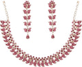 Touchstone Indian wedding jewelry set gold traditional necklaces for women statement rhinestone sets hollywood glamour style crystal stone bridal costume golden necklace