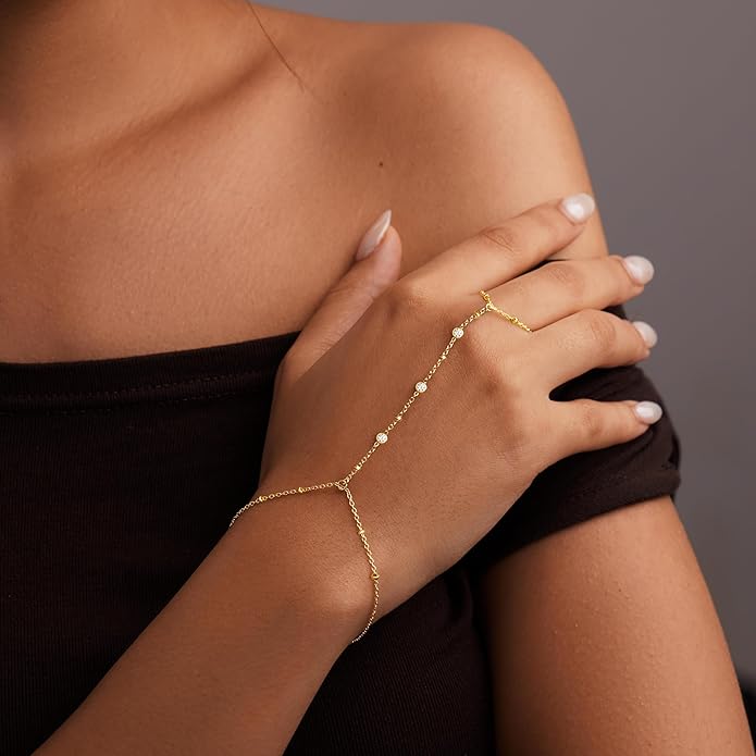 Gold Bracelets Set for Women Stack, Dainty Thick Bracelets Stack for Women Trendy, Simple Thin Gold Plated Cuff Stackable Bracelets With Beaded Cuban Paperclip Snake Rope Bangle Hand Chain Jewelry Gifts for Women Non Tainish