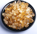 Polished Brazilian Citrine Crystal Chips 200 Pcs - 0.3" 10 oz Tumbled Stone Chips Crushed Sea Glass Stones Healing Reiki Crystal Making Home Decoration