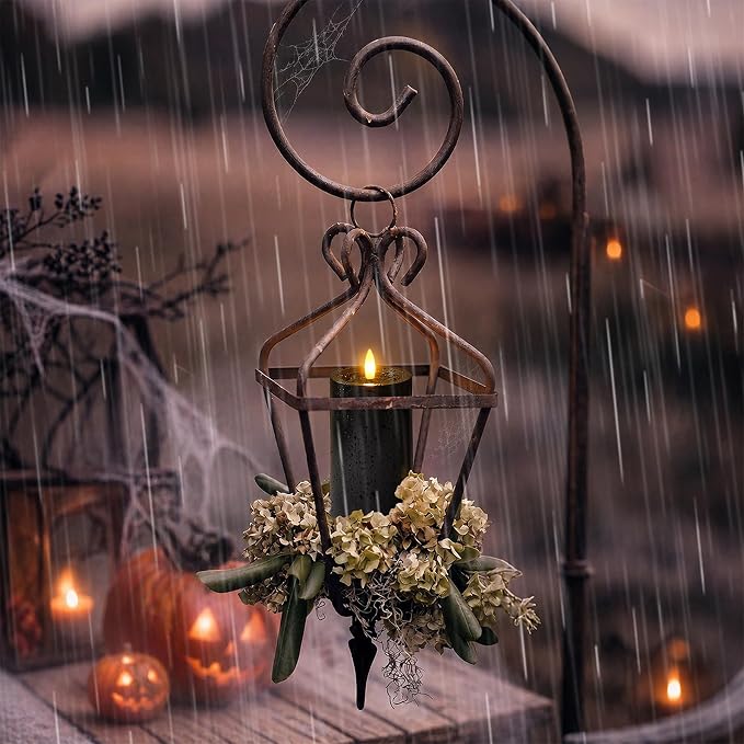 Outdoor Halloween 4pcs Flameless Waterproof Candles - Image 2