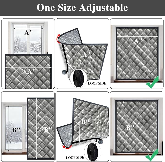 67"x59" Window Insulation Kit for Winter, 3Layer Thermal Window Insulation - Image 4