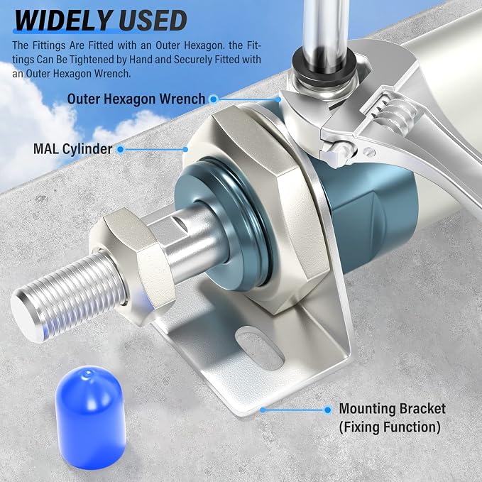 TAILONZ PNEUMATIC Male Straight 12mm Tube OD x 1/2 Inch NPT Thread Push to - Image 5