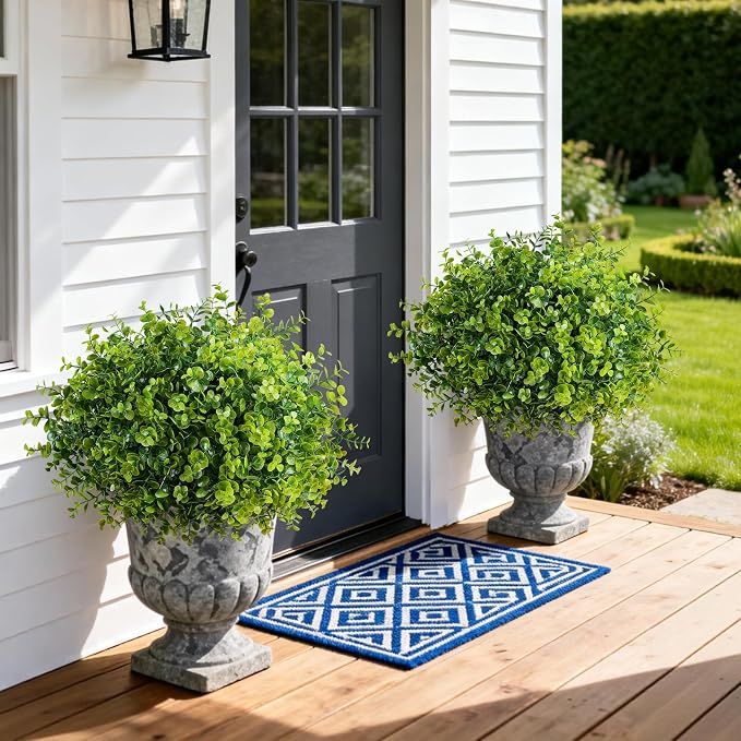 Artificial Faux Outdoor Plants for Spring Summer Decoration, 12 Bundles Fake - Image 8