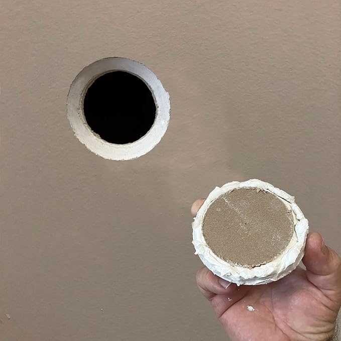 ALLWAY WEK2 Wall-EZ Drywall Repair Kit | Tapered Hole Saw and 2 Drywall Plugs - Image 5
