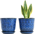 Gepege Ceramic Plant Pots, 6 Inch Indoor Planters by Gepege