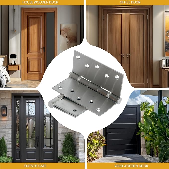 5 in Stainless Steel Hinges Ball Bearing up to 220 lbs, Thickness 3 mm | Hinges - Image 7