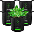 VIVOSUN 5-Pack 3 Gallon Plant Grow Bags Heavy Duty Thickened Nonwoven Fabric by Unknown
