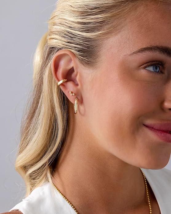 PAVOI 14K Gold Plated 925 Sterling Silver Posts Mini Stud Flat Back Earrings for Women | Helix Cartilage Piercing Jewelry | Dainty Pearl Star Cluster Cubic Zirconia Lotus Climber Screw Backs
