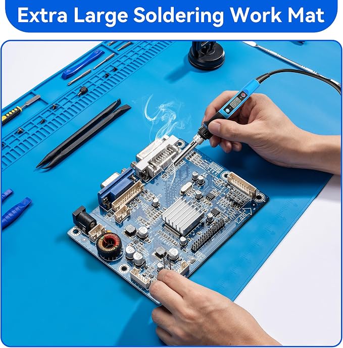 Kaisi KS813 Extra Large Soldering Mat, Heat Resistant Silicone Solder Mat - Image 4