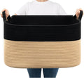 Goodpick Large Woven Blanket Basket, Bedroom & Nursery Organization, Reinforced by Goodpick