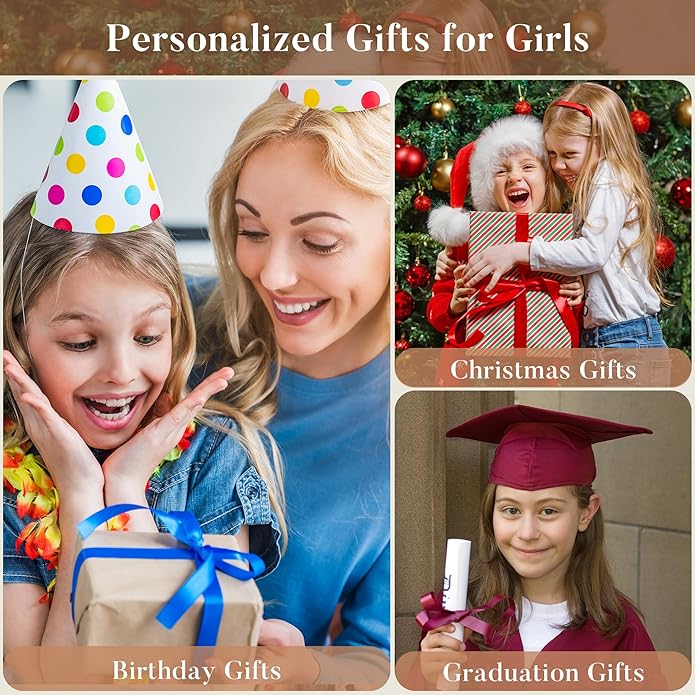MONOOC Valentines Gifts for Kids Her Girls - Horse Necklace Gifts for Girls Horse Jewelry Necklaces Heart Initial Necklace Valentines Gift for Kids Her Teen Girl Women