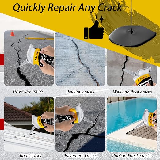 6 Pack Concrete Repair Filler – Heavy-Duty Cement Crack Filler - Image 7