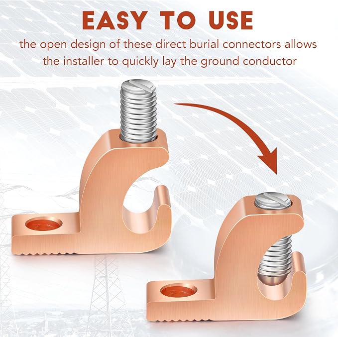 Landhoow 40 Pack Lay-in Lugs, Copper Pool Bonding Connectors, 4-14 AWG | - Image 6