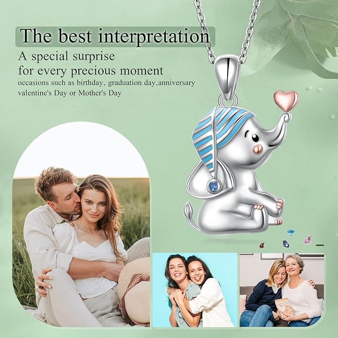 FLYOW 925 Sterling Silver Cute Animal Jewelry Hummingbird/Butterfly/Wolf/Corgi/Cat/Snake/Spider/Bat/Penguin/Bear/Opossum/Frog/Guinea Pig for Women Mother Friend Animal Lovers