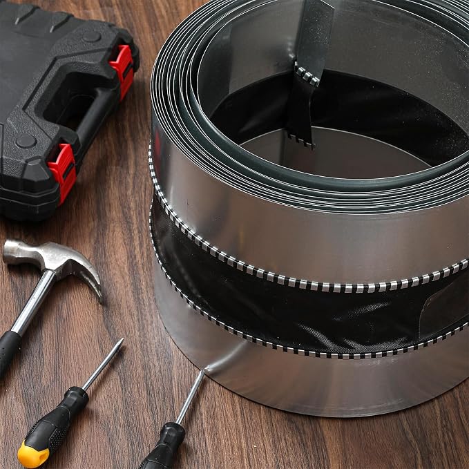 Zonon 9 x 50 ft Vinyl Flexible Duct Connector Canvas Duct Connector Roll - Image 5