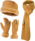 boxed-gifts Women's Warm Fleece Winter - Women's Hat and Glove Set + Hats Gloves Scarves for Women