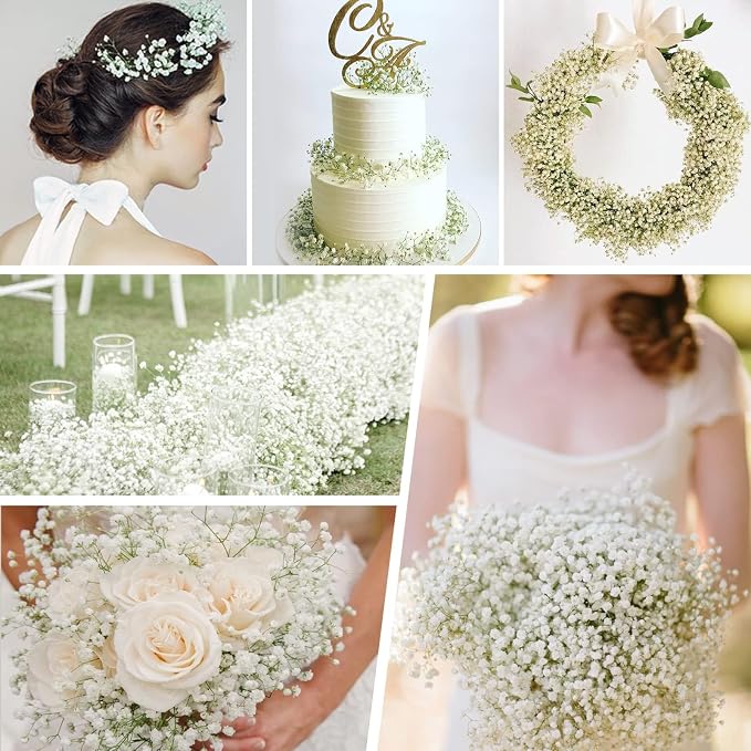 21Pcs Babys Breath Artificial Flowers, Baby Breath Flowers Artificial Bulk | - Image 8