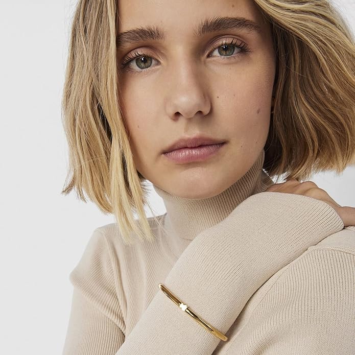 TOUS Warm Gold-Plated Bangle Bracelet
