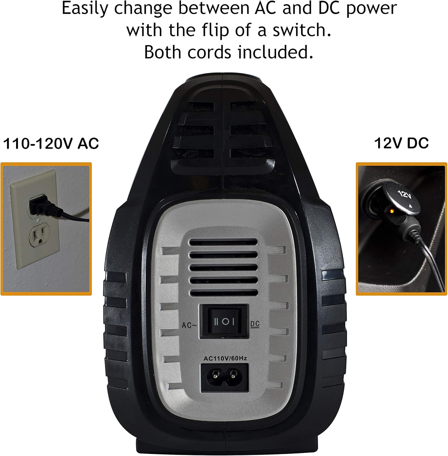 JACO SmartPro 2.0 AC/DC Digital Tire Inflator Pump - Automatic Portable Air Compressor - 100 PSI (12V DC, 110-120V AC)