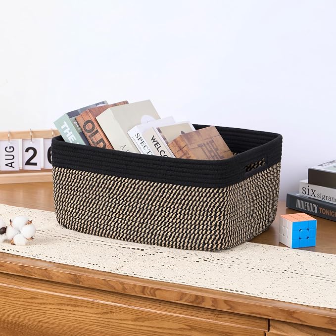 MiniArk Large Storage Baskets for Organizing, Baby Nursery, Toy Bins Box - Image 5