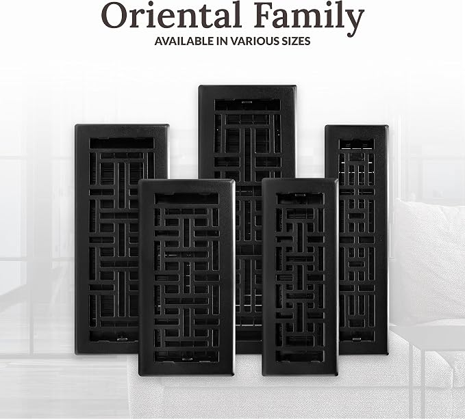 Decor Grates Metal Oriental Decorative Air Vent Cover 4x12 Floor Register – - Image 11