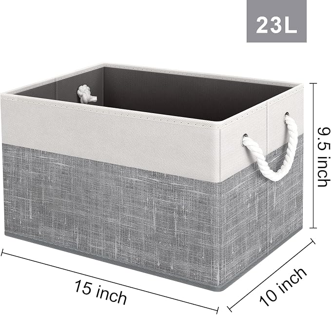 Storage Bins 6-Pack, Foldable Storage Baskets - Image 2