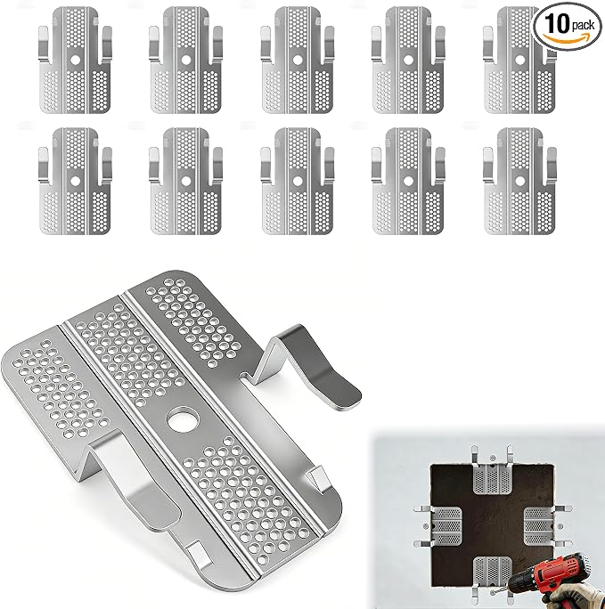 10 Pack Drywall Repair Clips, 1/2 inch Drywall Fastener Clip by yaogohua