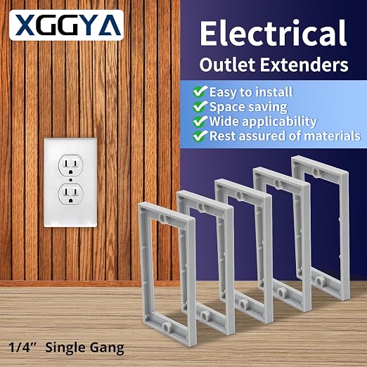 12PCS 1/4 Inch Single Gang Outlet Box Extender - Image 2