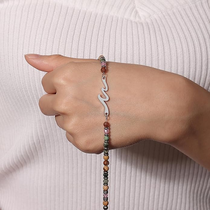 TONY & SANDY Friend Gifts for Women, Unique Valentine's Day Gifts for Her, Sister Gifts from Sister, Wave Bracelet, Christmas Birthday Gifts for Women, Bestie Friendship Bracelets