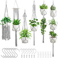 SFENNGPET Macrame Plant Hangers, handmade macromay plant hangers, indoor flower by SFENNGPET