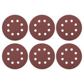 HARFINGTON 30 Pcs 5 Inch Sanding Discs 120 Grit Red Aluminum Oxide 8 Hole | by HARFINGTON