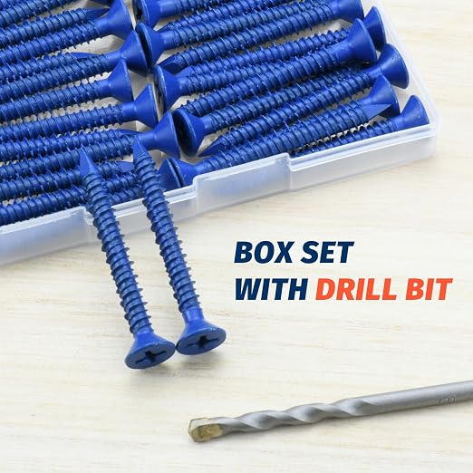 1/4" x 2-1/4" Concrete Screw Anchor, Cement or Stucco - Image 5