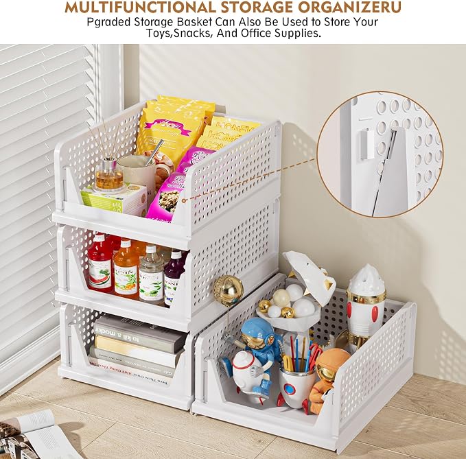 SNSLXH 5 Pack Closet Organizer Basket, Closet Organizers and Storage, - Image 7