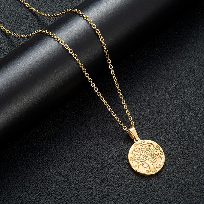 20 Pack Necklace Chains Gold Plated Stainless Steel Cable Chain Necklace Bulk for Jewelry Making, 16 Inches