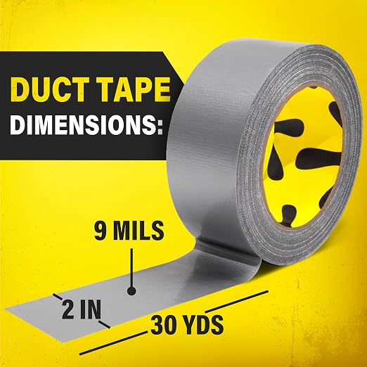 5 Pack Duct Tape Heavy Duty Waterproof - 2 In x 90 Ft - All-Weather - Image 5
