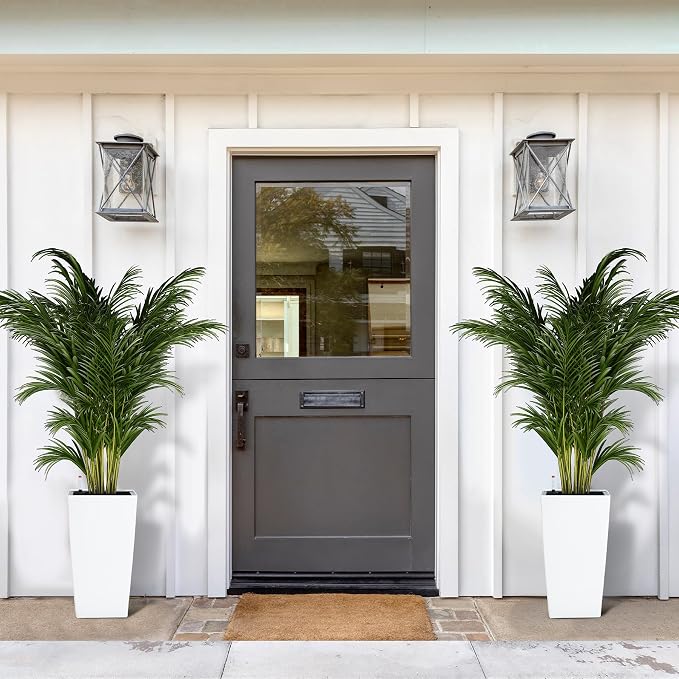 Garvee 16" Tall Planters Set of 2, Outdoor＆Indoor Planter Pots - Image 6