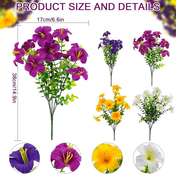 2 Set Artificial Outdoor Flowers - Image 3
