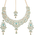 Touchstone Indian jewelry set for women bollywood gold jewellery wedding outfits necklace sets earrings bridal maang tikka fancy costume girls big desi accessories rhinestone in gold or silver tone